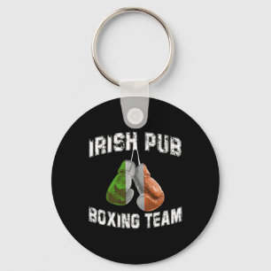 Irish Boxing Funny Ireland Flag - Irish Pub Key Ring