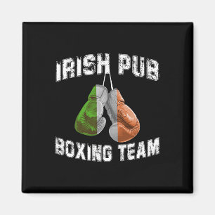Irish Boxing Funny Ireland Flag - Irish Pub Magnet