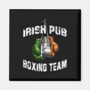 Irish Boxing Funny Ireland Flag - Irish Pub Magnet