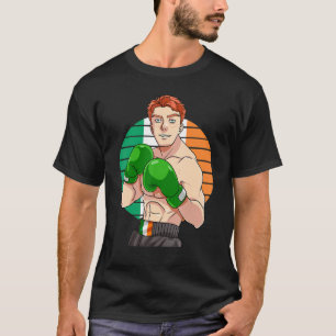 Irish Boxing Pride Ireland Flag Vintage Ginger Box T-Shirt