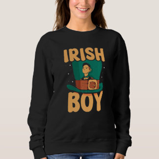 Irish Boy Green St Patricks Day Ireland Team St Pa Sweatshirt