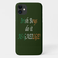 Irish Boys Do It As Gaeilge on Irish Flag iphcnt