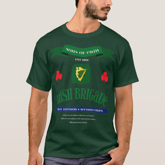 Irish Brigade T  Civil War Gift Tee_2 T-Shirt (Front)
