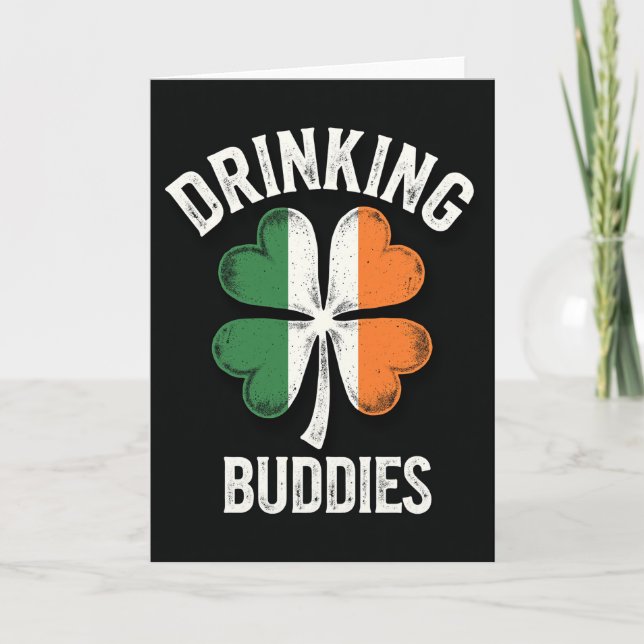 Irish Buddies Drinking Time Card (Front)