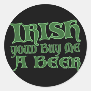 Irish Buy Beer Stickers