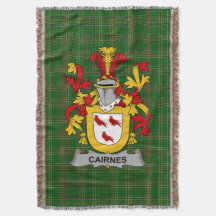 Irish Cairnes Coat of Arms Family Crest Ireland