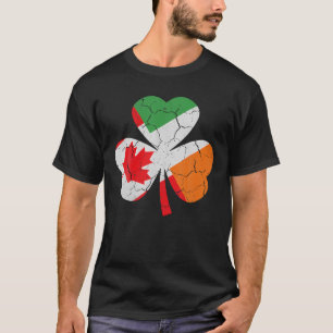 Irish Canadian Flag Shamrock St Patrick's Day Cana T-Shirt