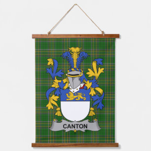 Irish Canton Coat of Arms Family Crest Hanging Tapestry
