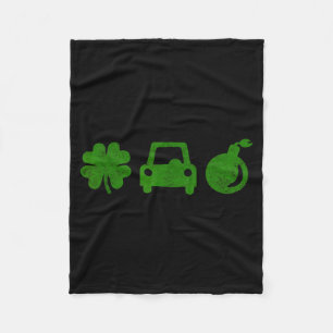 Irish Car Bomb St Patricks Day Alcohol Pub Crawl T Fleece Blanket
