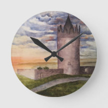 Irish Castle Watercolor Painting Numberless