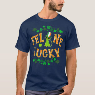 Irish Cat Leprechaun Im Feline Lucky Shamrock T-Shirt