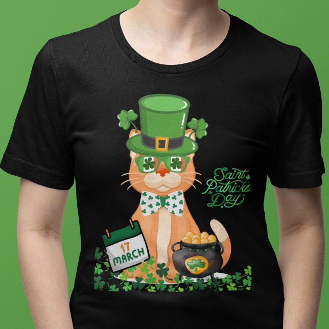 Irish Cat St Patricks Day T-Shirt (Creator Uploaded)