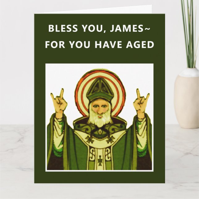 Irish Catholic Birthday Card (Front)