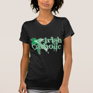 Irish Catholic Gothic Cross T-Shirt