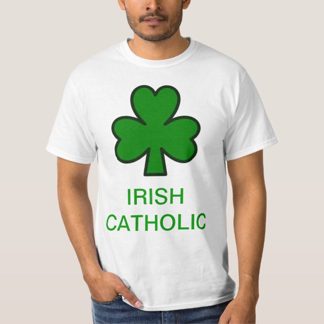 IRISH CATHOLIC SHAMROCK T-Shirt (Front)