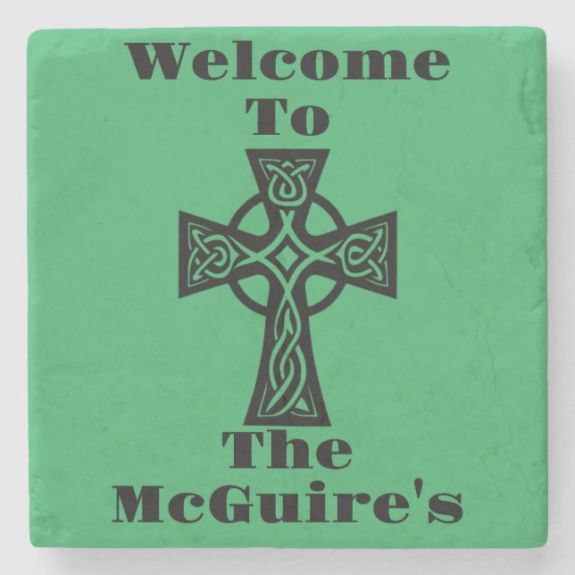 Irish Celtic Cross Coaster (Front)