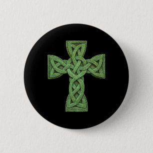 Irish Celtic Cross Knot Christian Holy Trinity Sco 6 Cm Round Badge
