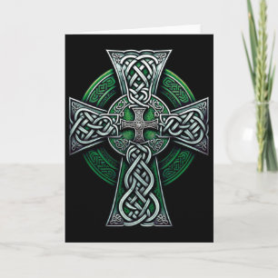 Irish Celtic Cross Knot Christian Holy Trinity Sco Card