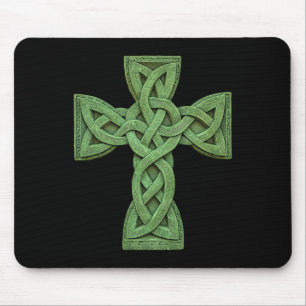 Irish Celtic Cross Knot Christian Holy Trinity Sco Mouse Pad