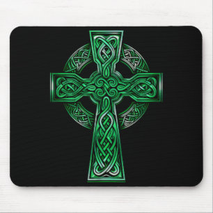 Irish Celtic Cross Knot Christian Holy Trinity Sco Mouse Pad