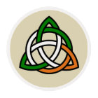 Irish Celtic Knot Triangle Edible Frosting Rounds