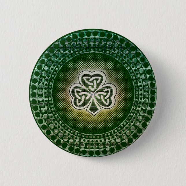 Irish celtic shamrocks badges (Front)