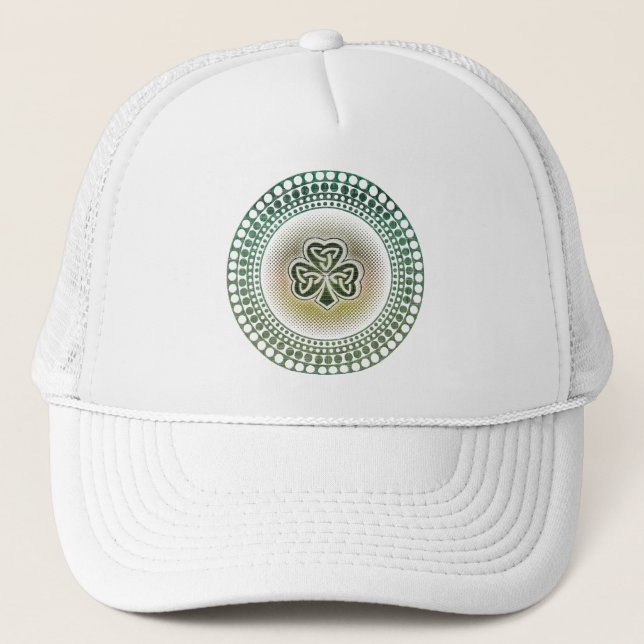 Irish celtic shamrocks hats & peak caps (Front)
