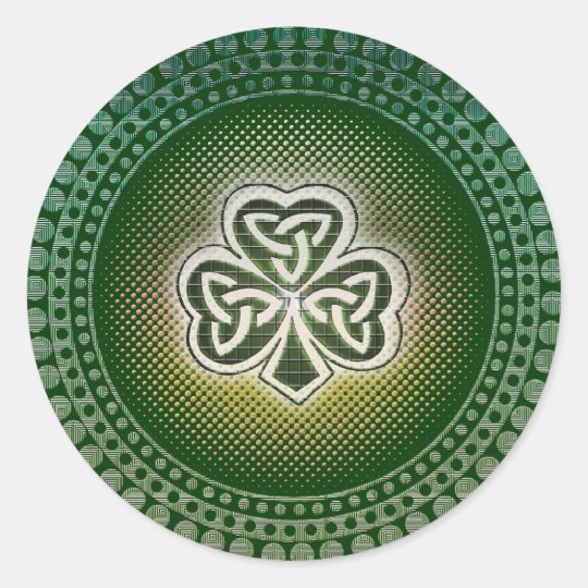 Irish celtic shamrocks stickers