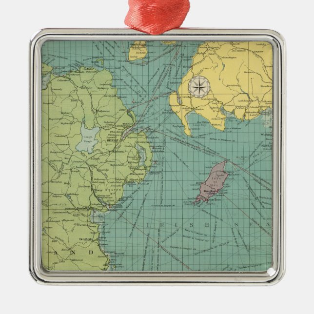 Irish Channel Metal Tree Decoration (Front)