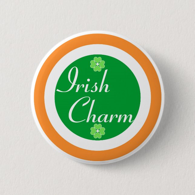 Irish Charm 6 Cm Round Badge (Front)