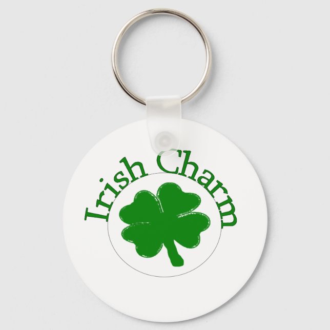Irish Charm Clover Key Ring (Front)