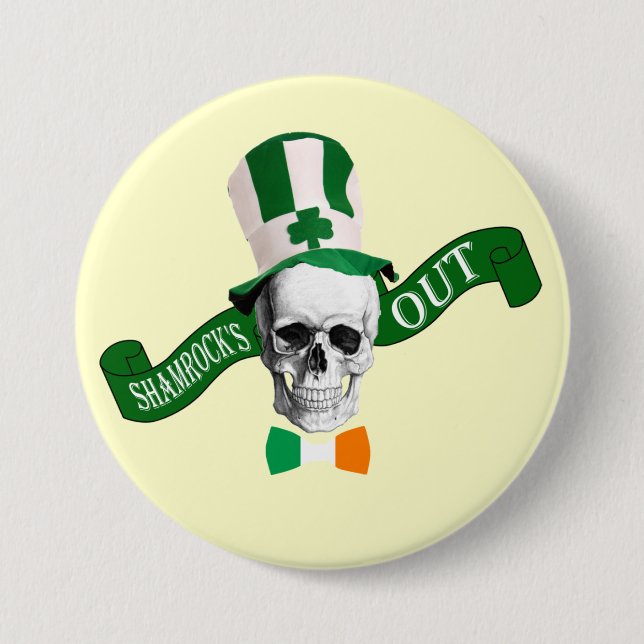 Irish charm St Patrick's day 7.5 Cm Round Badge (Front)