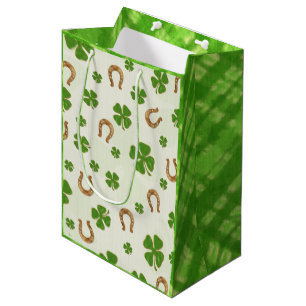 Irish Charm Whimsical MEDIUM St Patrick's Day Medium Gift Bag