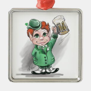 Irish Cheers Premium Square Ornament