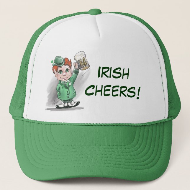 Irish Cheers! St Patrick's Day Hat (Front)