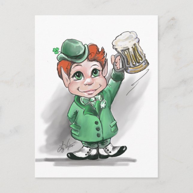 Irish Cheers! St Patrick's Day Postcard (Front)