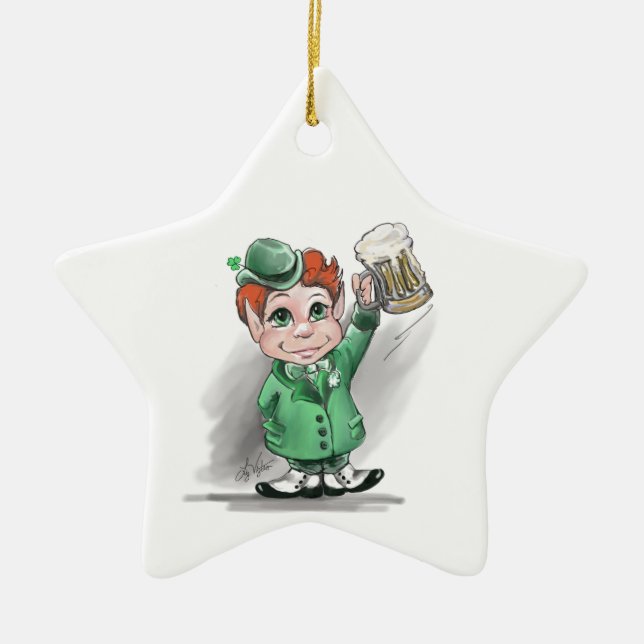 Irish Cheers! Star Ornament (Front)