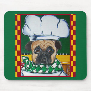 Irish Chef Pug Mouse Pad