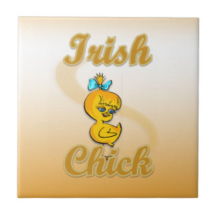 Irish Chick Ceramic Tile