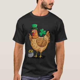 Irish Chicken Farmer Paddys St Patricks Day Farm G T-Shirt