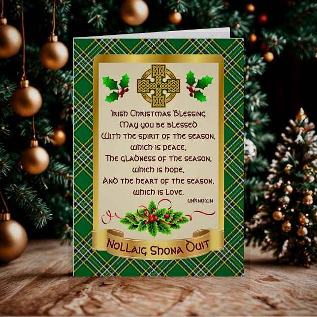 Irish Christmas Blessing Personalised Card (Creator Uploaded)