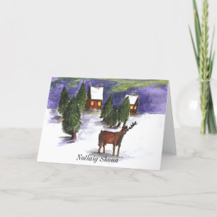 Irish Christmas Card with Irish greeting