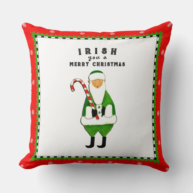 Irish Christmas Cushion (Front)