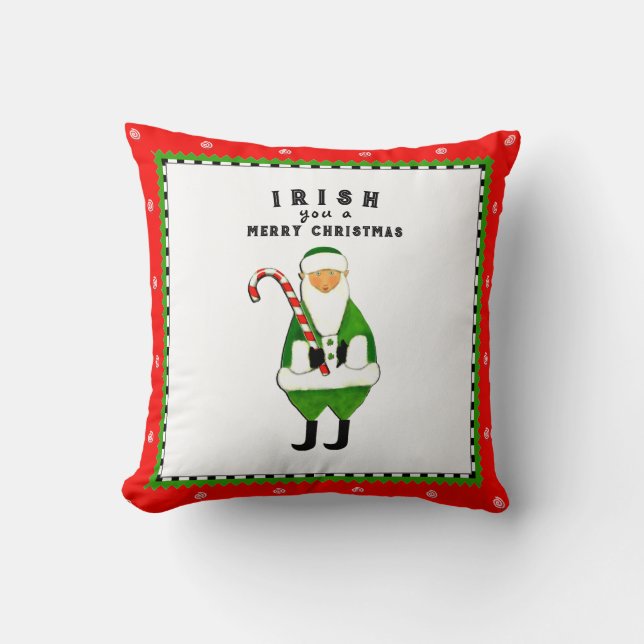 Irish Christmas Cushion (Front)
