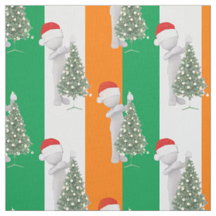 irish christmas fabric