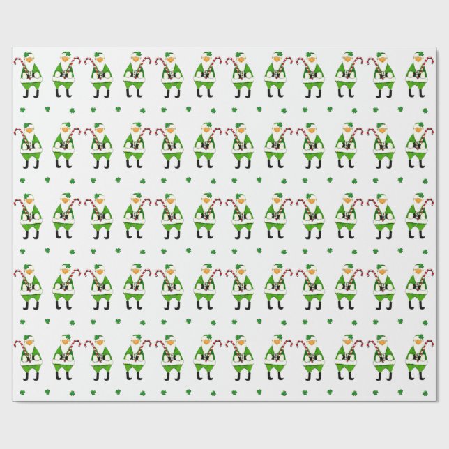 Irish Christmas Gift Wrapping Paper (Flat)