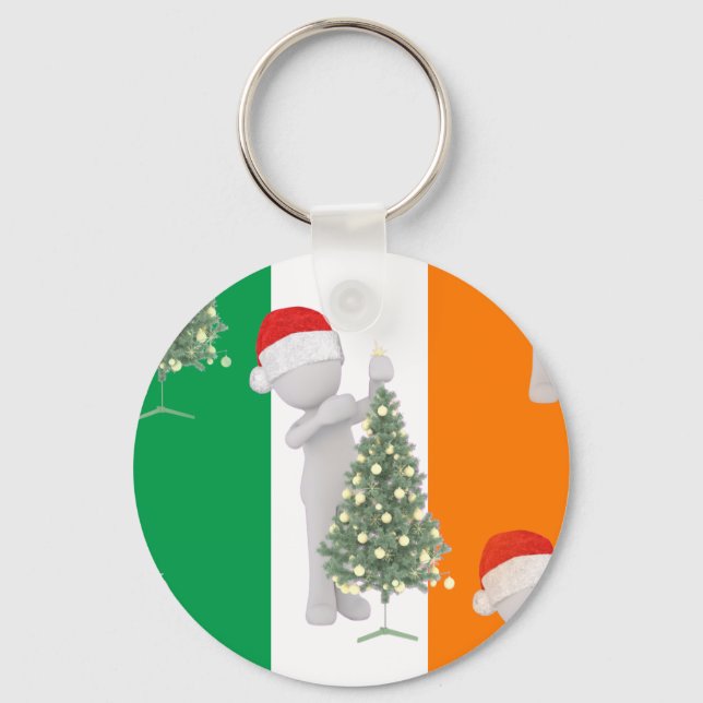 irish christmas key ring (Front)