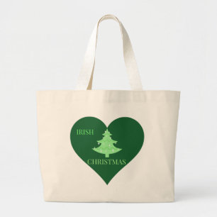Irish Christmas Large Tote Bag