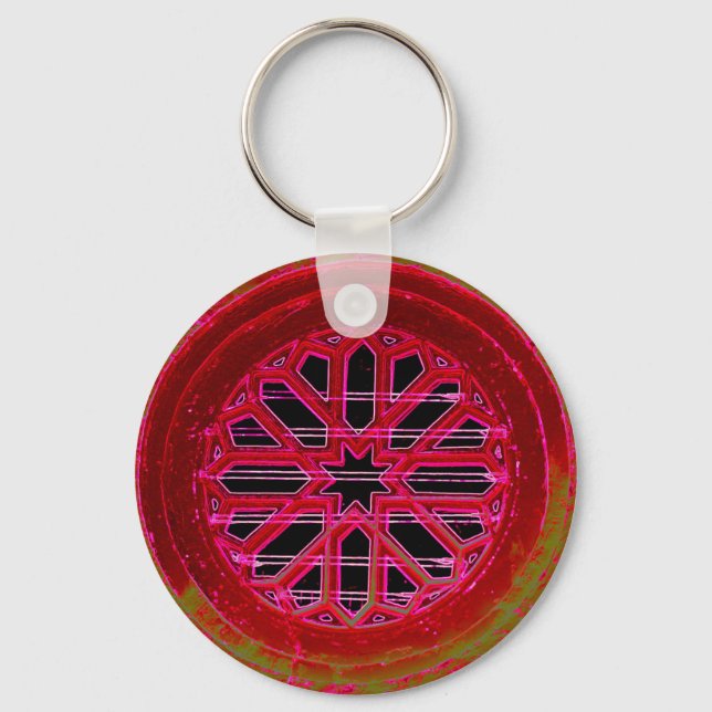 irish church window keychain (Front)