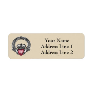 Irish Claddagh Address Label Return Address Label